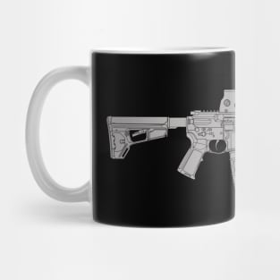 Rifle M4 Carbine Aim For The Face Mug